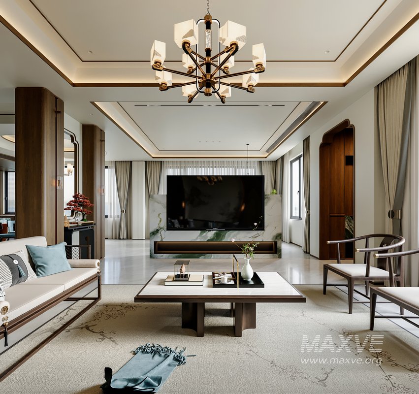 Chinese Living Room Dining Room - Image 7