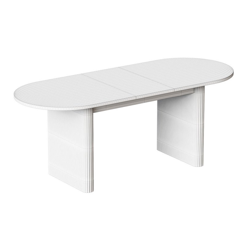 Lisette Oval Extendable Dining Table - Image 1