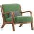 Hertford Upholstered Linen Blend Accent Chair - Thumbnail 4
