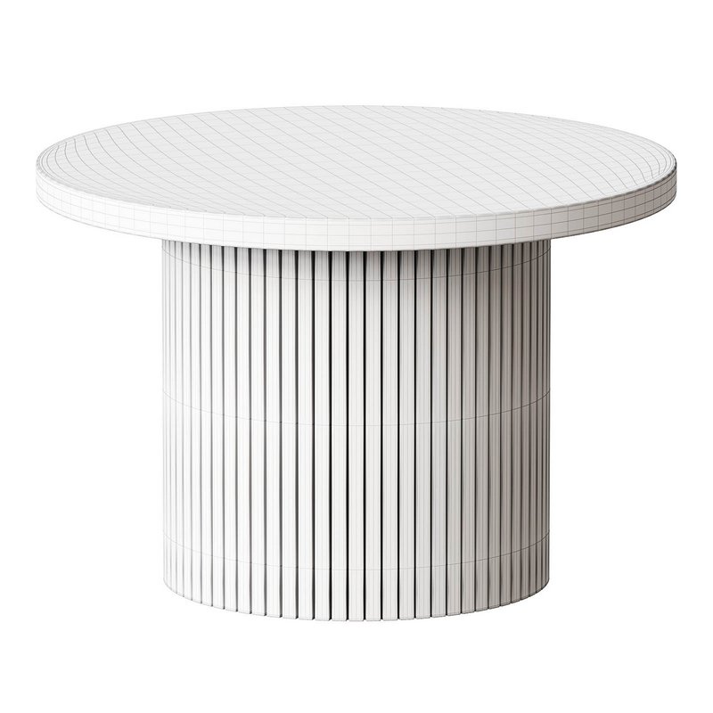 Charleily Pedestal Wood Round Coffee Table - Image 5
