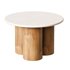 Marble coffee table set Mozo – Light oak - Thumbnail 3