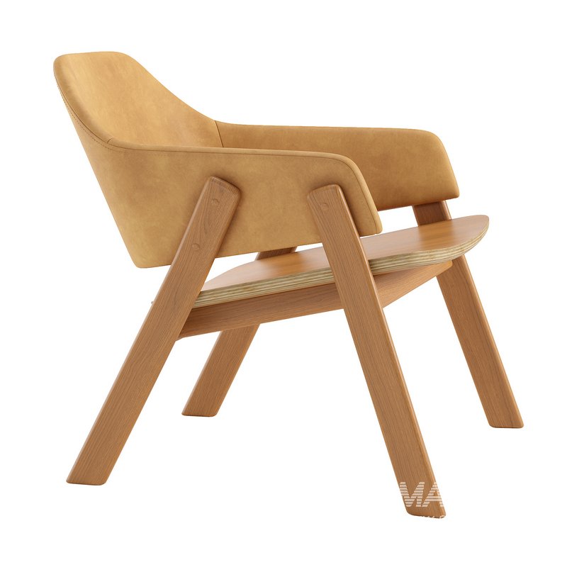 Clutch Leather Lounge Chair - Image 4