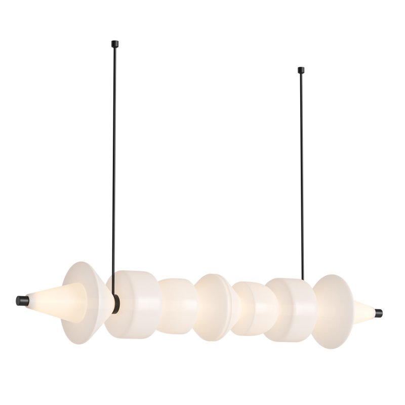Sonde Satin H Chandelier Light by HOLLY HUNT - Image 4