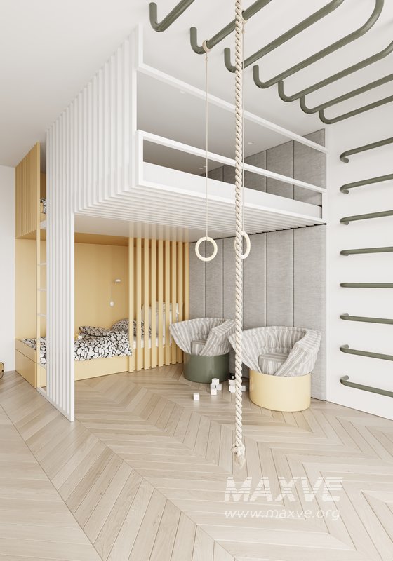 Children Bedroom interior scenes - Image 8