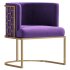 Carma Velvet Lounge Chair - Thumbnail 4