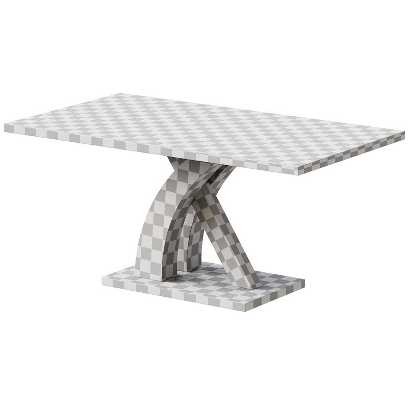 White High Gloss Dining Table - Image 4