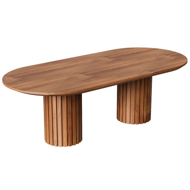 Oval Dining Table in Oak - Image 3