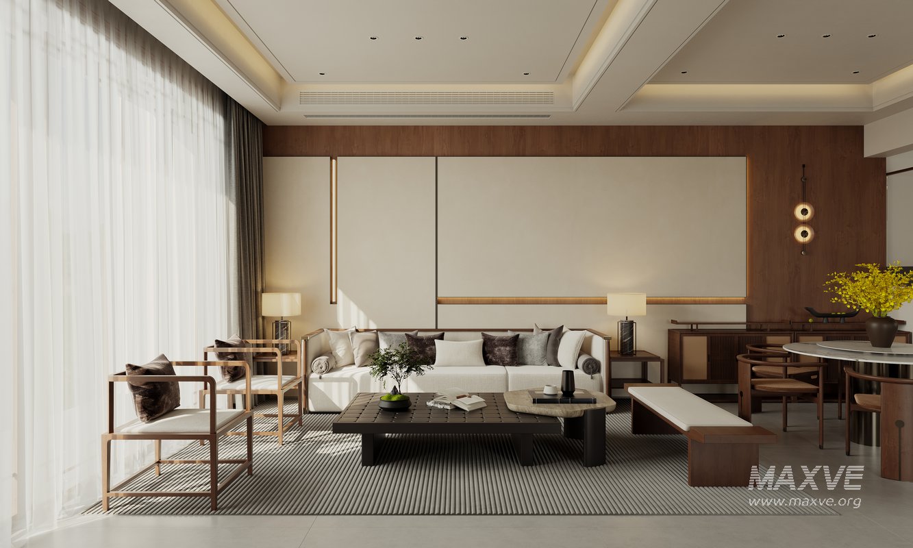 Chinese Living Room Dining Room - Image 4