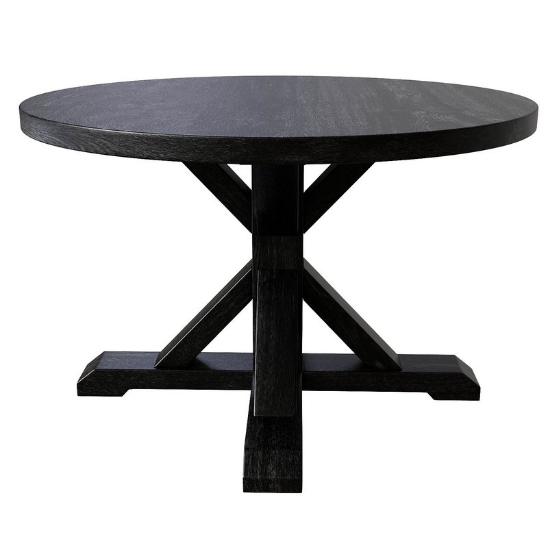 Balmain Round Dining Table Black - Image 1