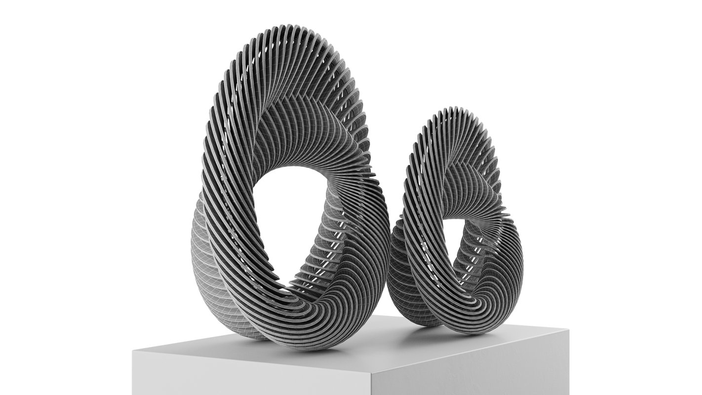 Abstract sculpture Nautilus Mobius - Image 8