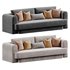 Form Camel Performance Velvet Sofa - Thumbnail 7