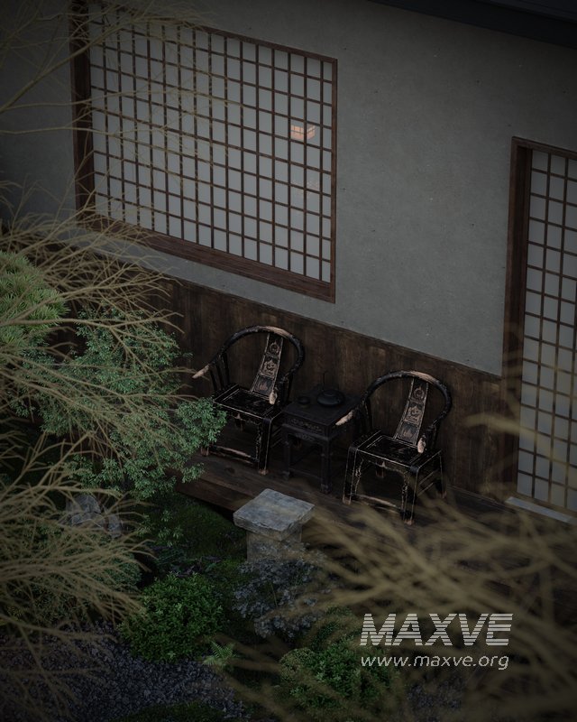 chinese courtyard tea room - Image 6