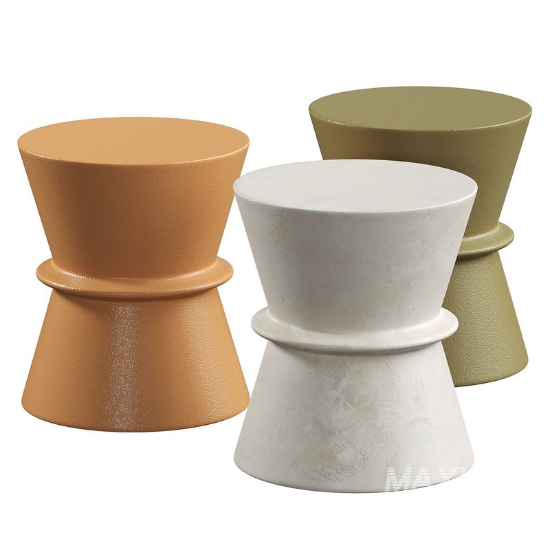 Jacqueline Stone Outdoor Side Table - Image 3