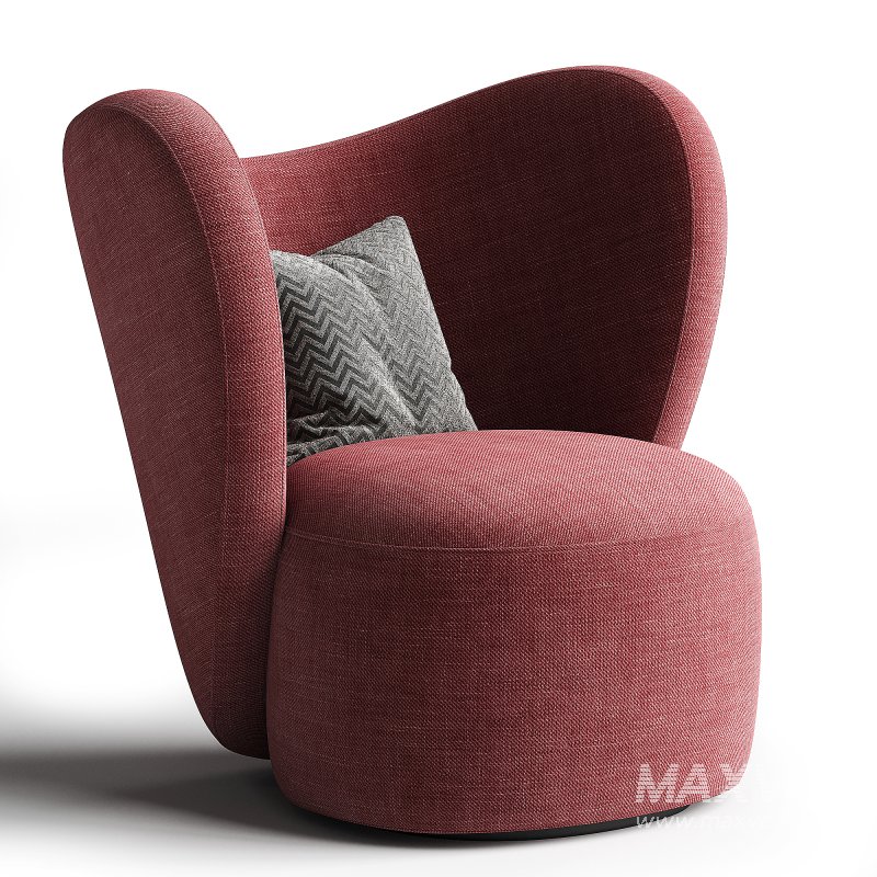 LITTLE BIG CHAIR Fabric armchair By NORR11 - Image 3