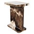 I Beam Black Marble Side Table - Thumbnail 5