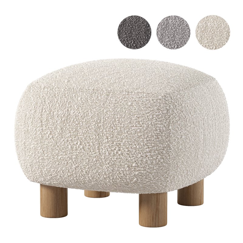 Pouf Londy Cozy Ivory - Image 2