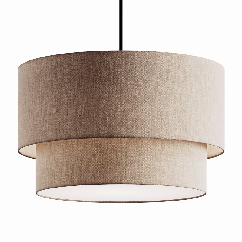 Modern Suspension Dual Drum Fabric Light - Image 4