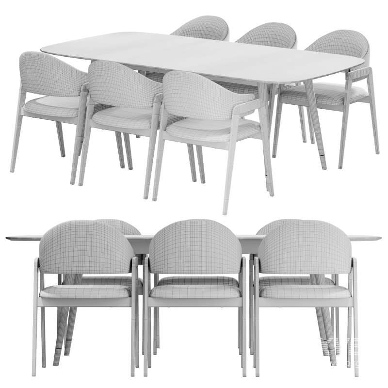 Dining set 04 - Image 3