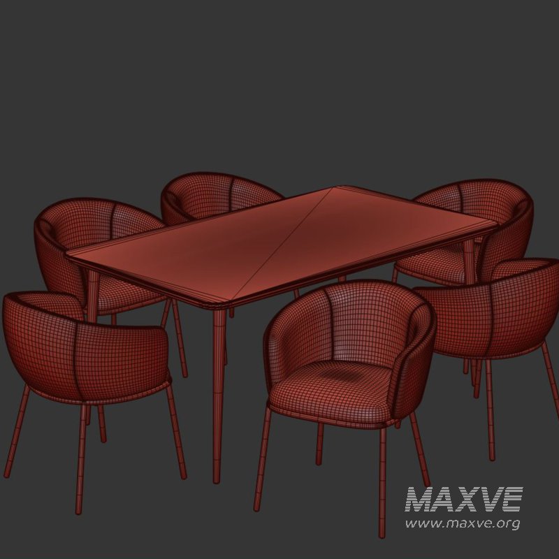 Dinning chair and table236 - Image 5