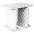 I Beam Black Marble Side Table - Thumbnail 7