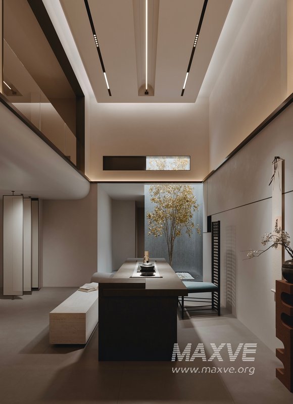 Chinese restaurant tea room hallway - Image 6