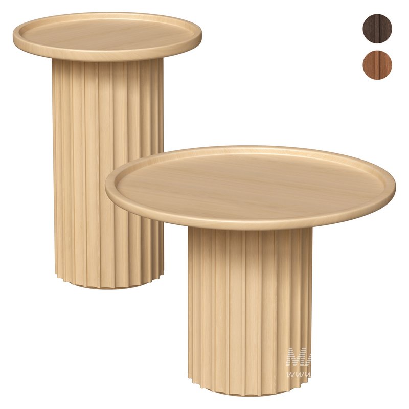 Round Ash Coffee Table - Image 4