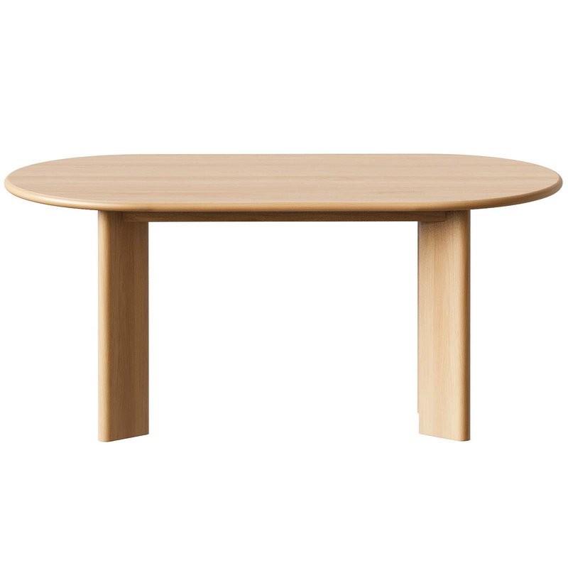 Oval Wood Dining Table - Image 2