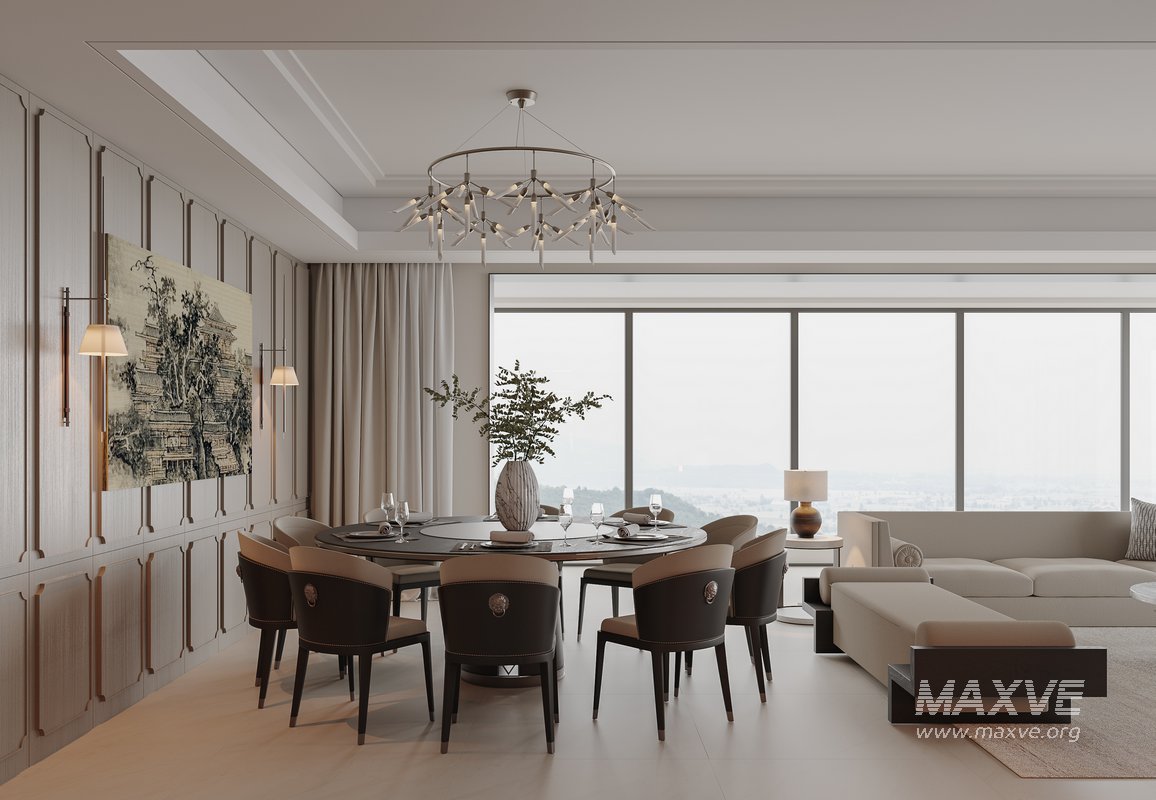 Chinese Living Room Dining Room - Image 4