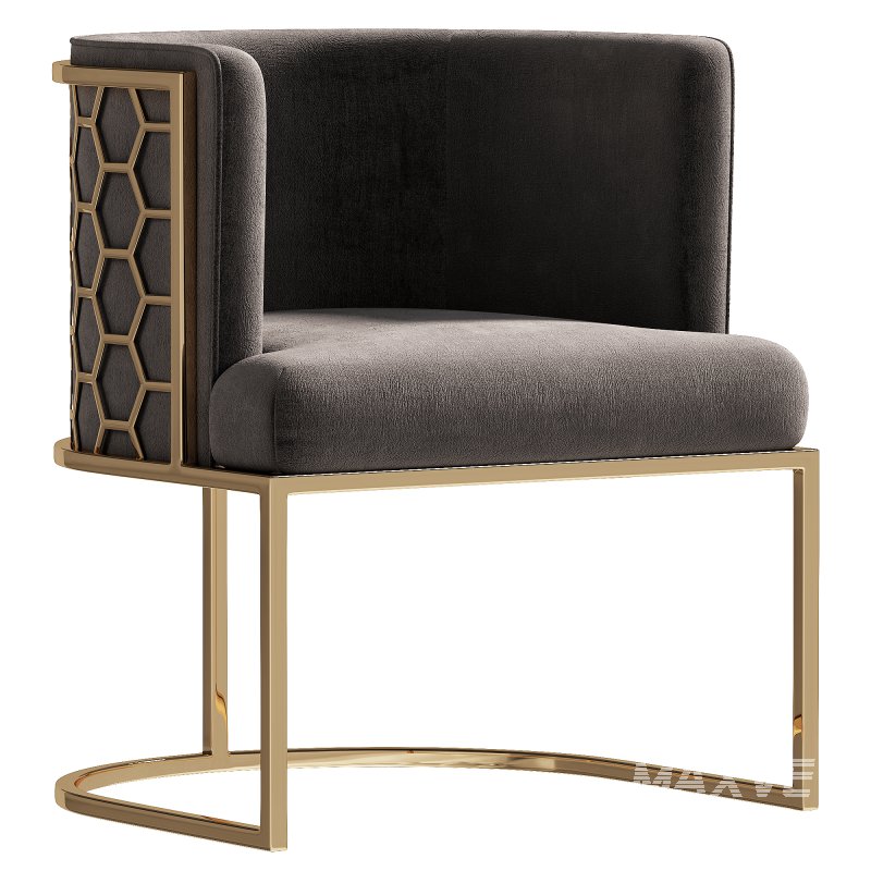 Carma Velvet Lounge Chair - Image 2