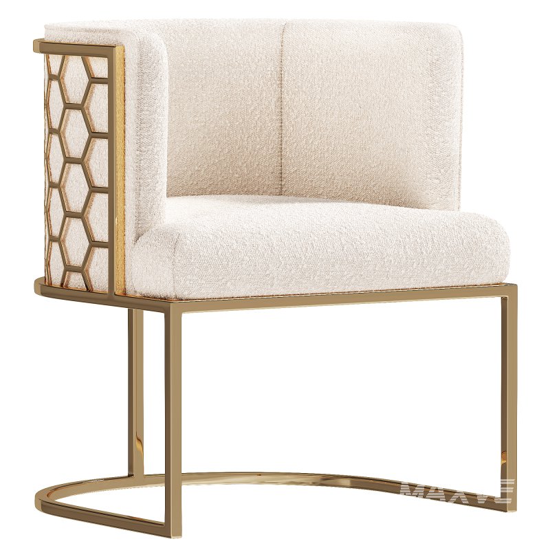 Carma Velvet Lounge Chair - Image 1