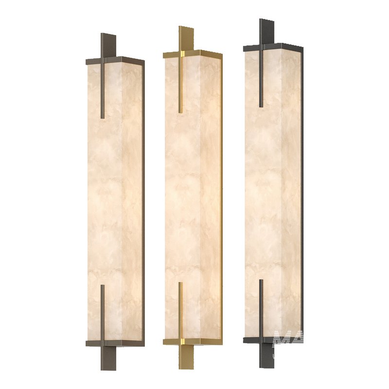 Modern Luxury Full Copper Marble Rectangle LED Wall Sconce - Image 5