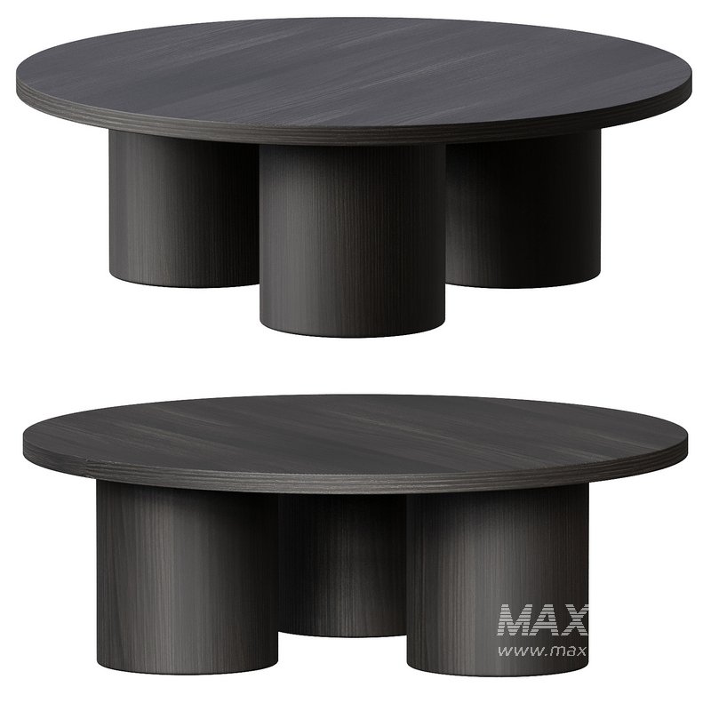 Damian 100cm Wooden Round Coffee Table ¨C Natural - Image 6