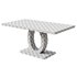 Scottsmoor Modern High Gloss Halo 6 Seater Dining Table - Thumbnail 3