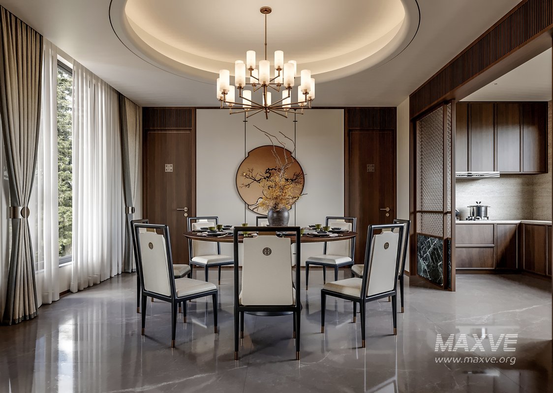 Chinese Living Room Dining Room - Image 1