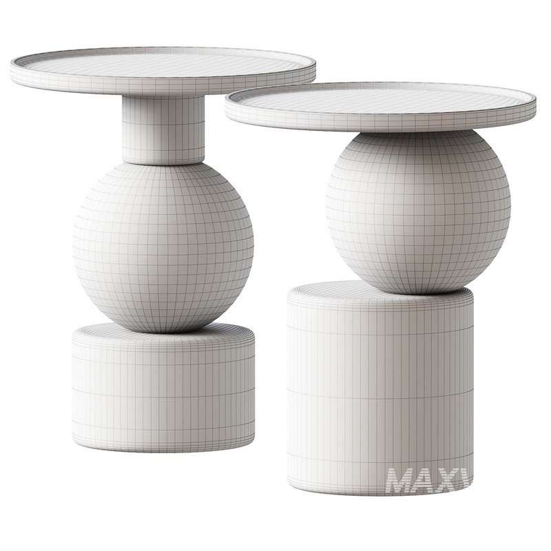 Solid walnut end table, Stigido - Image 3