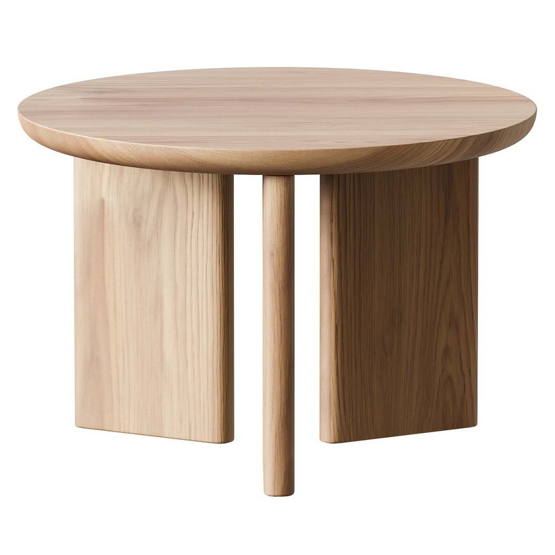 KWOKING Contemporary Solid Wood Coffee Table - Image 1