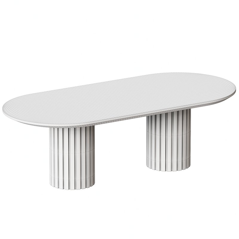 Oval Dining Table in Oak - Image 2