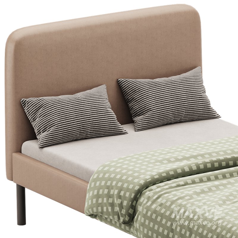 Upholstered bed frame Vissle dark grey Standard Single - Image 11