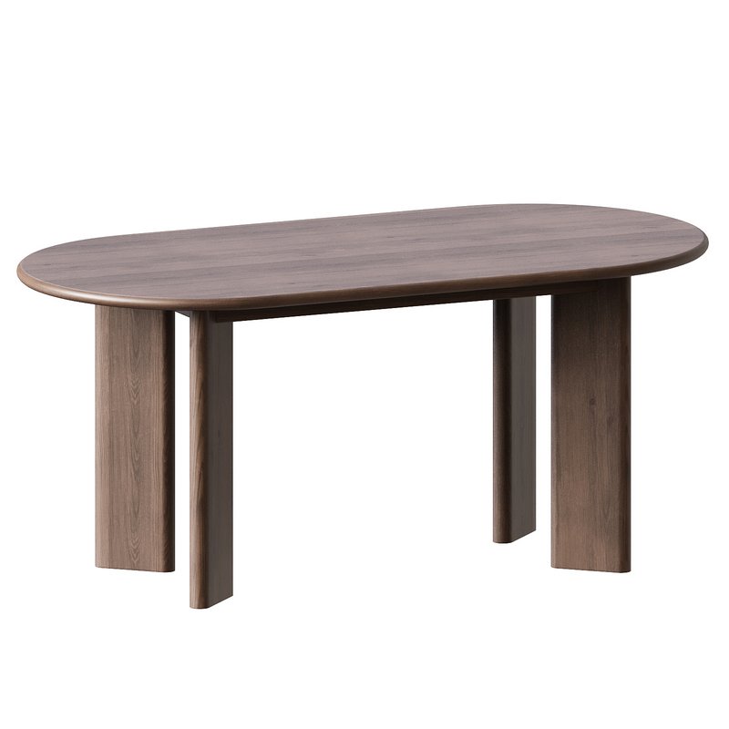 Oval Wood Dining Table - Image 4
