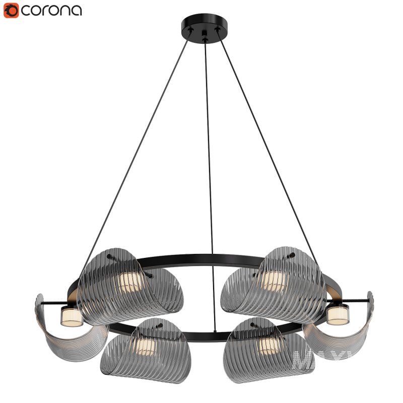 Curved Striped Glass light - Image 4