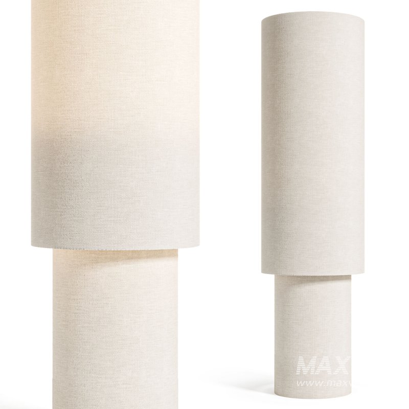 H M Fabric and Metal Floor Lamp - Image 3