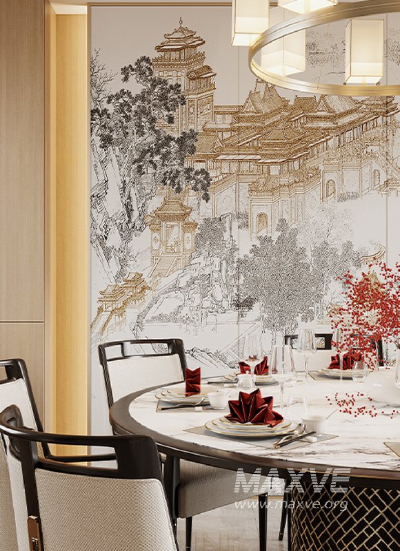 Chinese Living Room Dining Room - Image 7