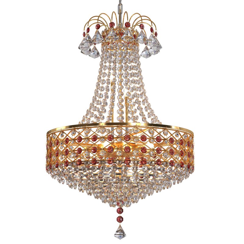 S S Traders Big Size Crystal Chandelier Ceiling Lamp - Image 1