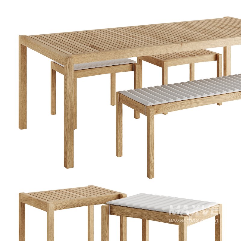 AH901 and AH912 Outdoor Dining Set by Carl Hansen - Image 3