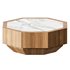 Wood Octagonal Coffee Table - Thumbnail 2