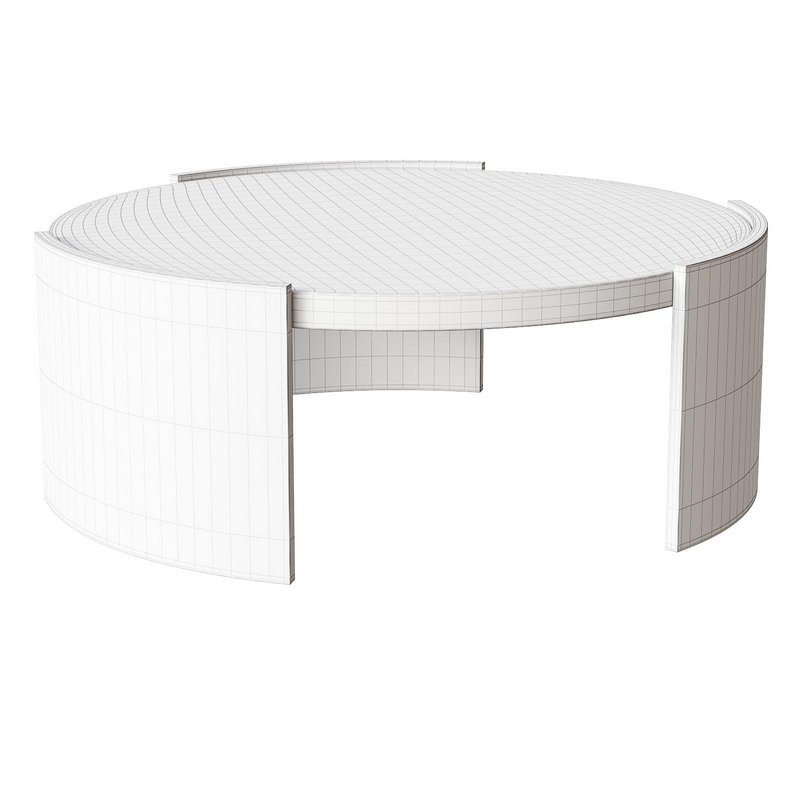 Tamera 100cm Wooden Round Coffee Table – Black - Image 5