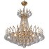 Empire 8-Light Gold Finish and Clear Crystal Chandelier - Thumbnail 1