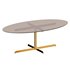 Oval glass dining table - Thumbnail 1