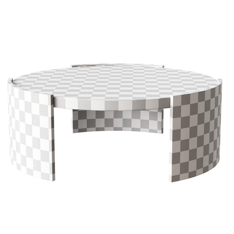 Tamera 100cm Wooden Round Coffee Table – Black - Image 4