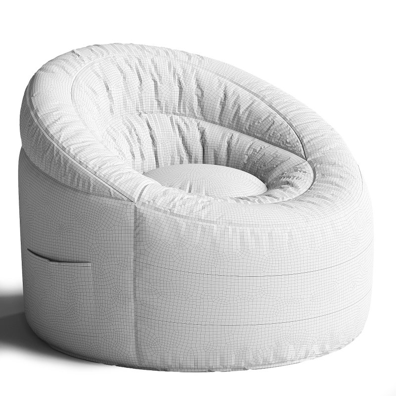 POD by Urban Shop Soft Plush Corduroy Bean Bag Chair with Pocket - Image 2
